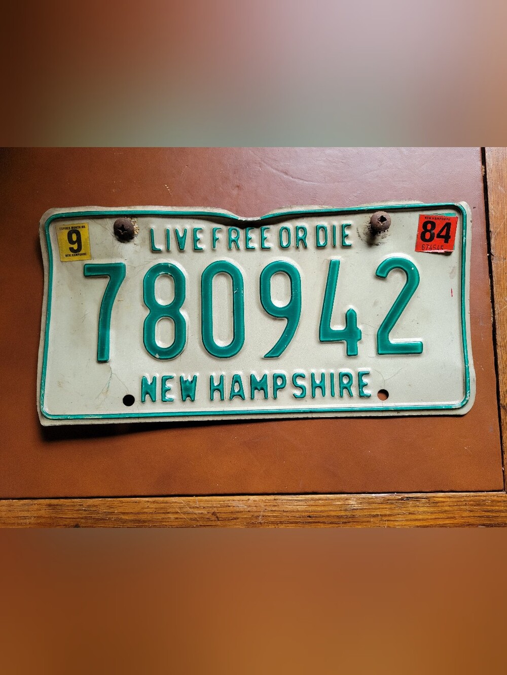 Vintage 1984 New Hampshire License Plate Live Free Or Die 1980s NH Tag 780942